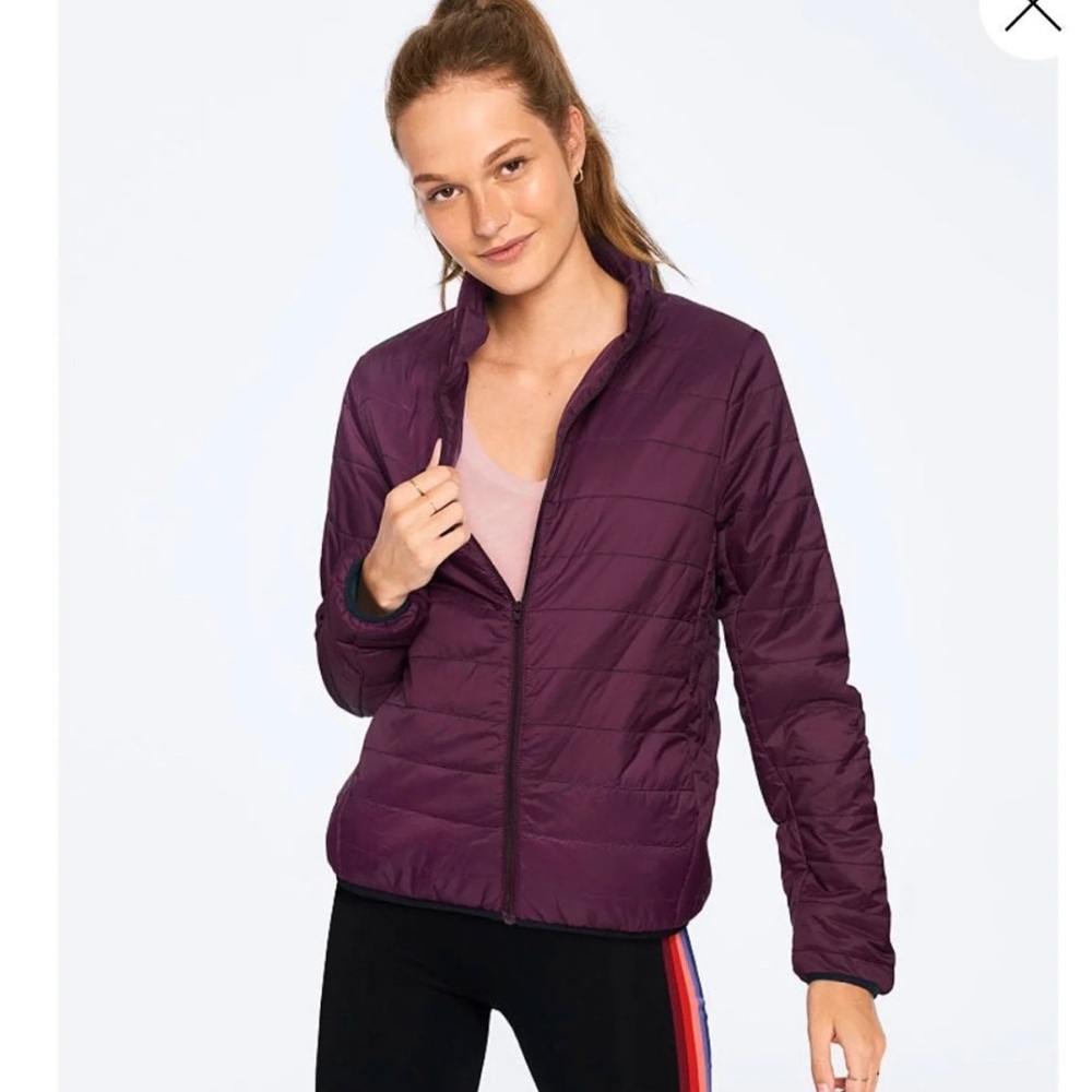 Sz S- VS PINK Packable Puffer Jacket NWT